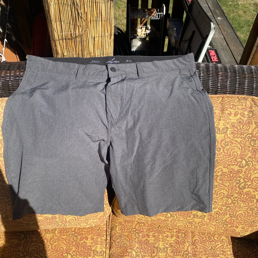 Atlantis Weathergear Gray Stretch Shorts